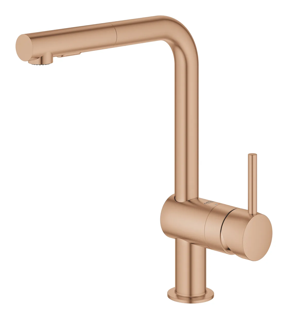 Смеситель для кухни GROHE Minta с выдвижным изливом, Warm Sunset Brushed (30274DL0) — фото 3