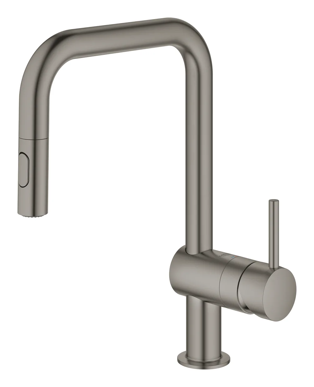 Смеситель для кухни GROHE Minta с выдвижным изливом, Brushed Hard Graphite (32322AL2) — фото 4