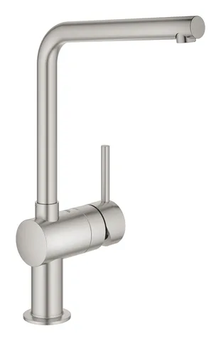 Смеситель для кухни GROHE Vento с высоким L-образным изливом, Supersteel (30425DC0)