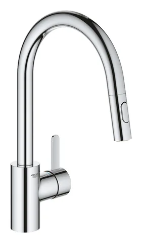 Смеситель для кухни GROHE Via Cosmo с выдвижным изливом, хром (30612000)