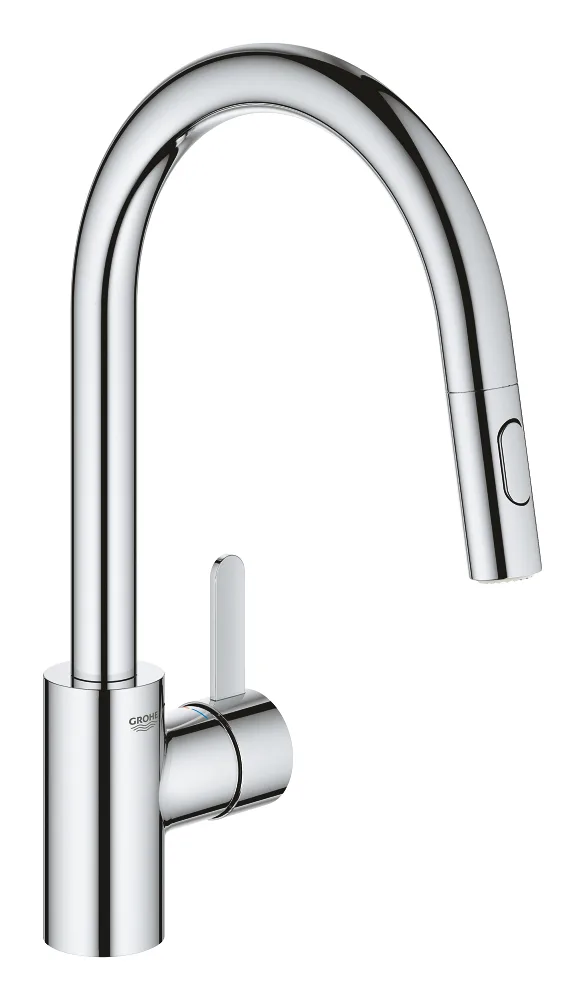 Смеситель для кухни GROHE Via Cosmo с выдвижным изливом, хром (30612000)