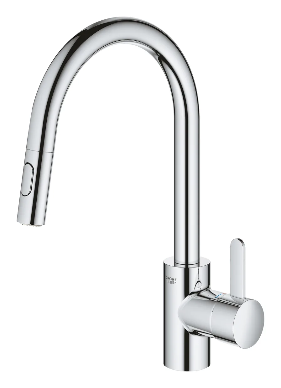 Смеситель для кухни GROHE Via Cosmo с выдвижным изливом, хром (30612000) — фото 3