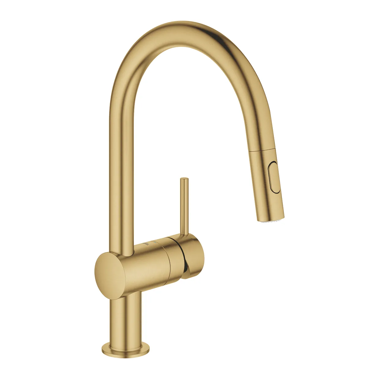 Смеситель для кухни GROHE Minta с выдвижной лейкой, Cool Sunrise Brushed (32321GN2) — фото 2
