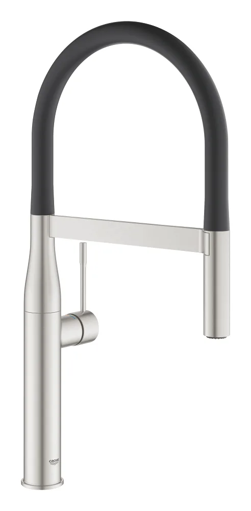 Смеситель для кухни GROHE Essence с пружинным изливом и выдвижной лейкой, Supersteel (30294DC0)