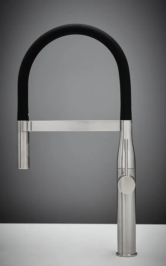 Смеситель для кухни GROHE Essence с пружинным изливом и выдвижной лейкой, Supersteel (30294DC0) — фото 8