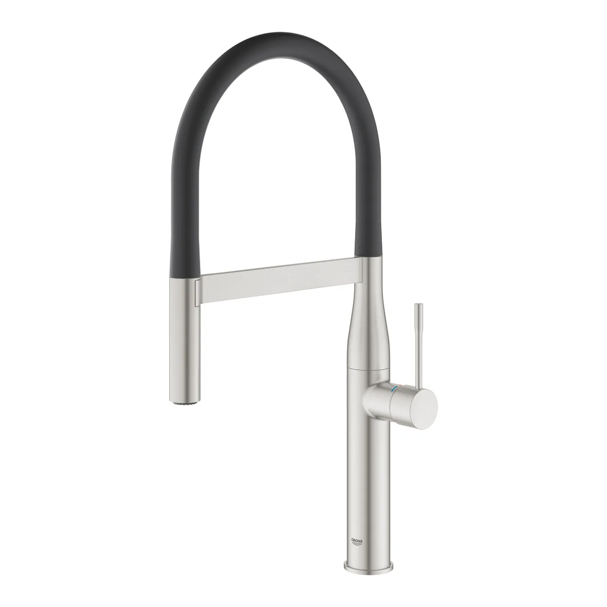Смеситель для кухни GROHE Essence с пружинным изливом и выдвижной лейкой, Supersteel (30294DC0) — фото 10
