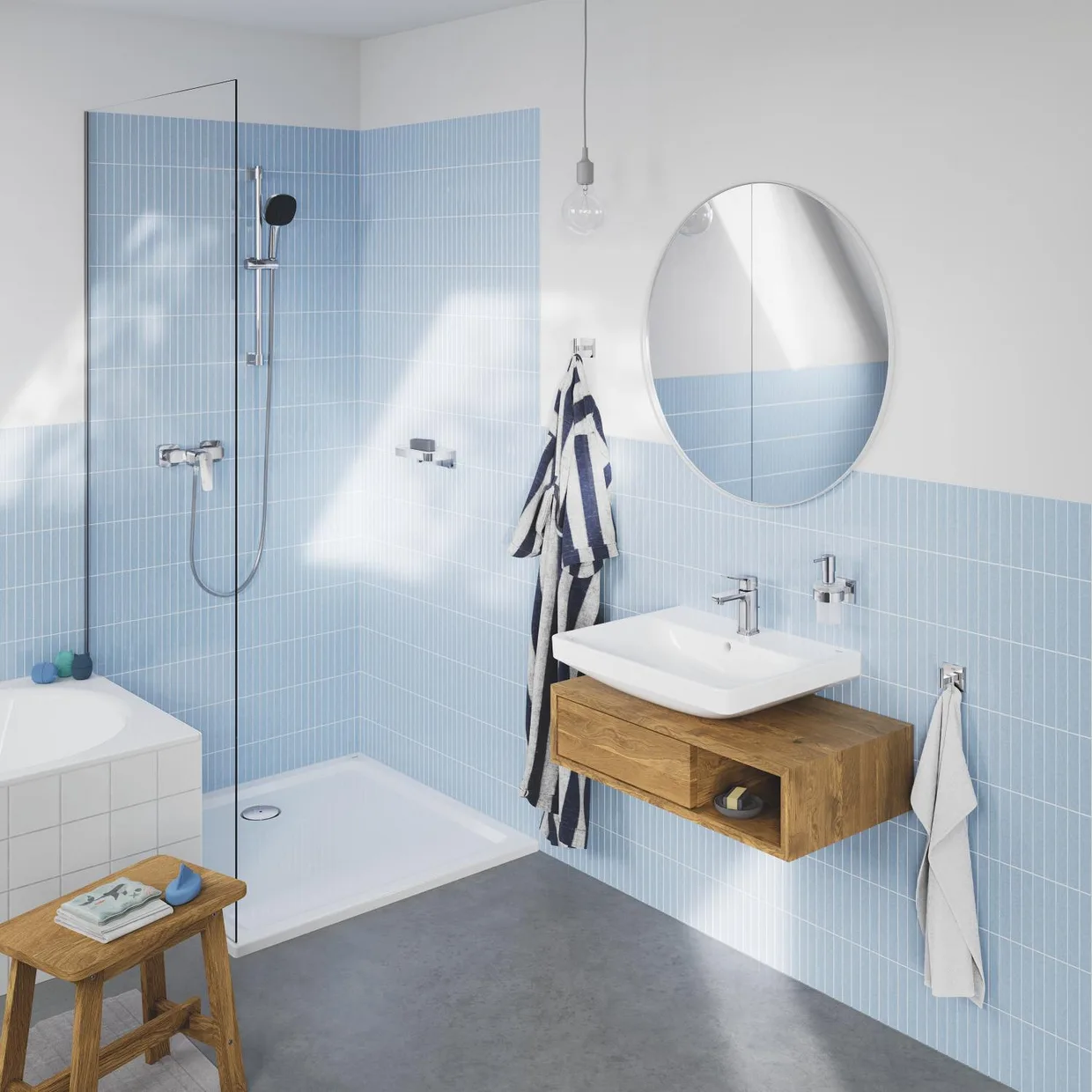 Смеситель для душа настенный GROHE QuickFix Dice, хром (1018740000) — фото 4