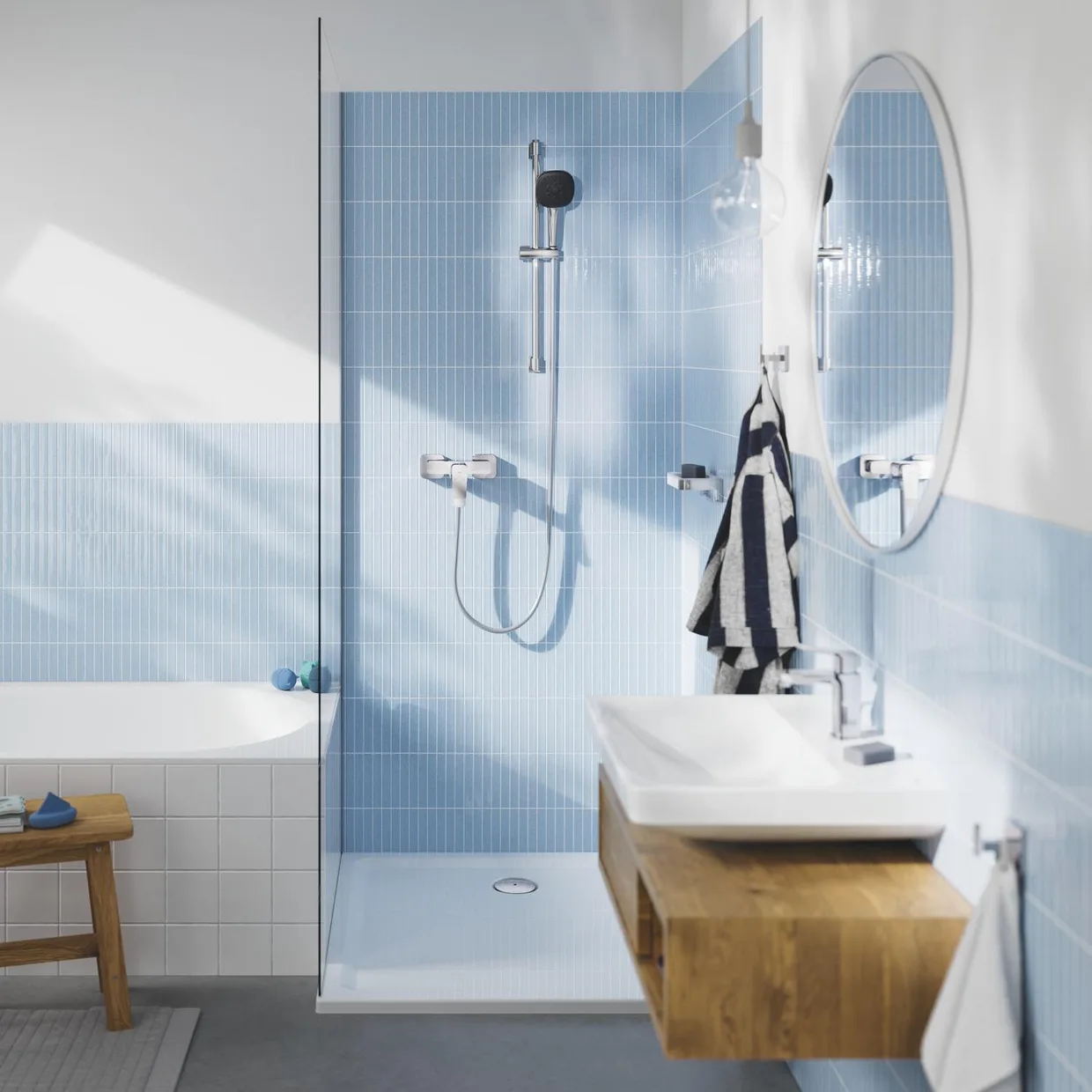 Смеситель для душа настенный GROHE QuickFix Dice, хром (1018740000) — фото 5