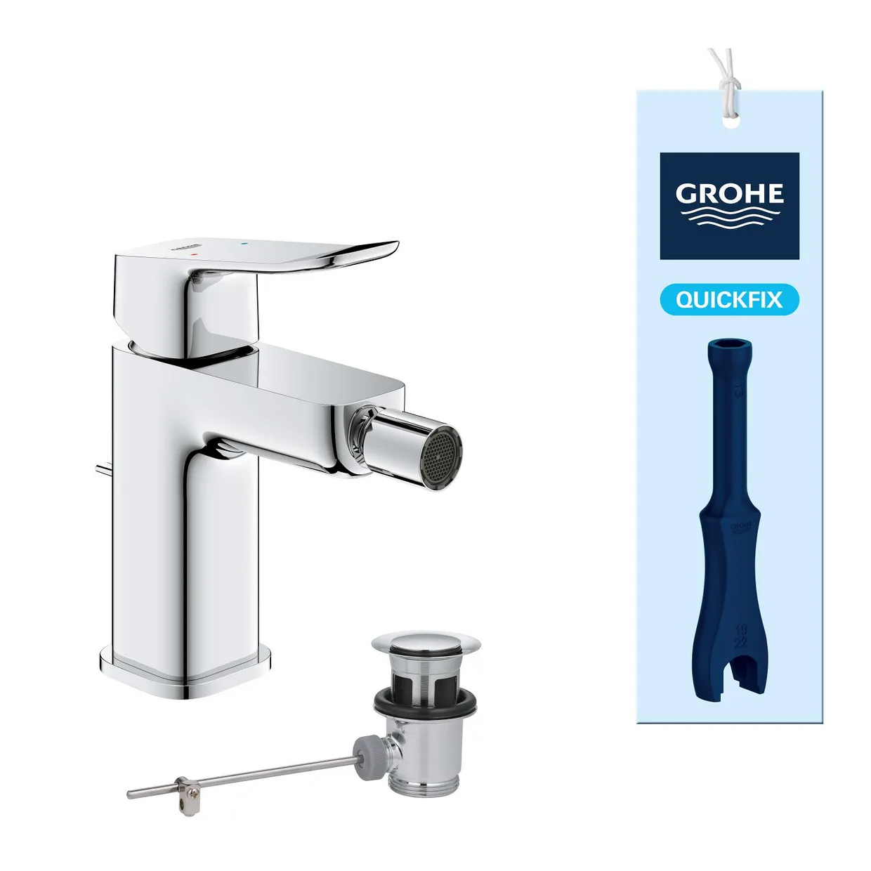 Смеситель для биде GROHE QuickFix Dice, хром (1018770000) — фото 2