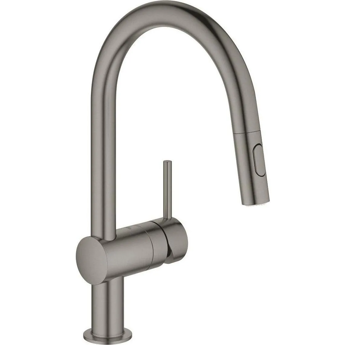Смеситель для кухни GROHE Minta с выдвижной лейкой, Brushed Hard Graphite (32321AL2) — фото 2