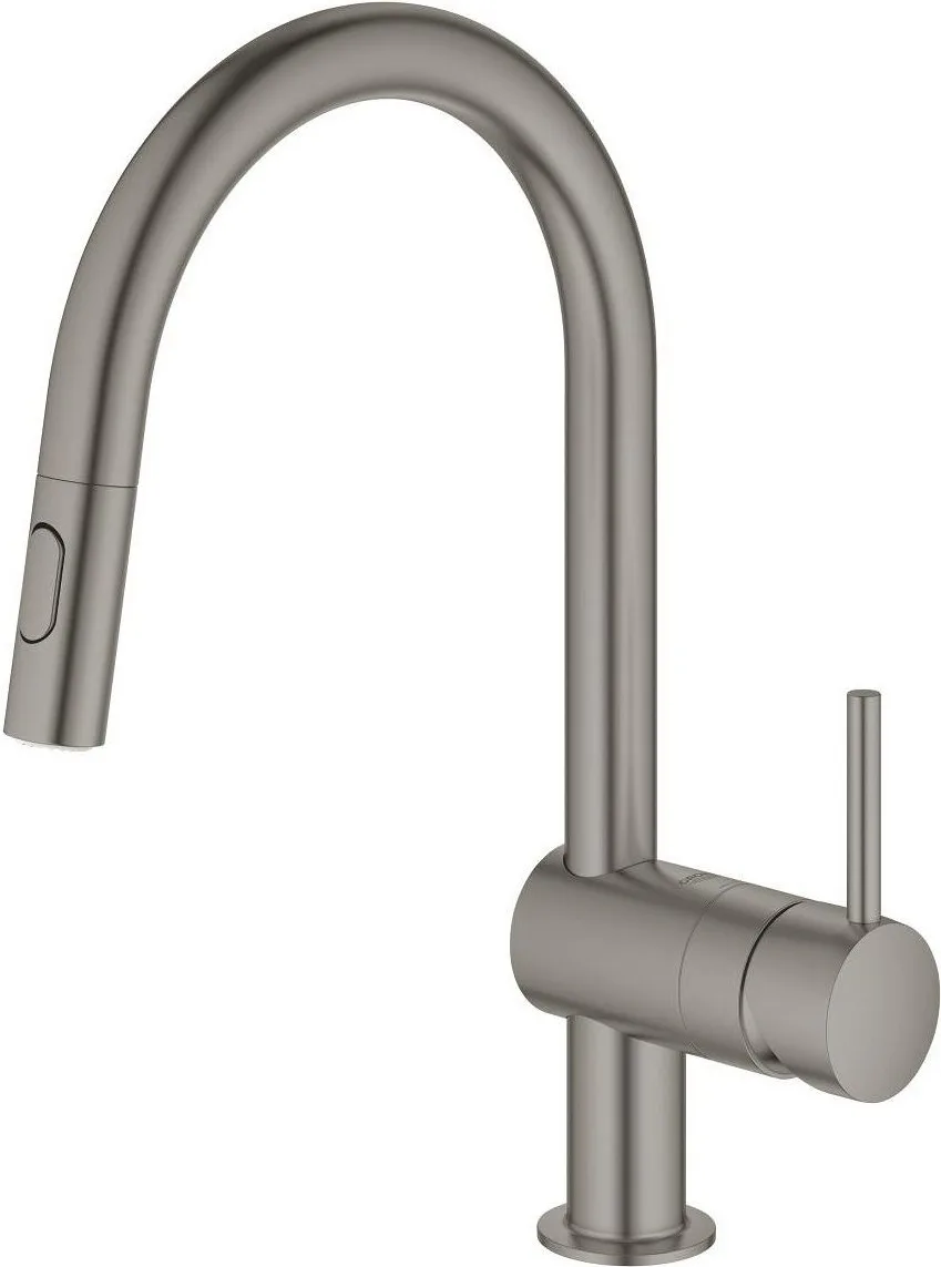 Смеситель для кухни GROHE Minta с выдвижной лейкой, Brushed Hard Graphite (32321AL2) — фото 3