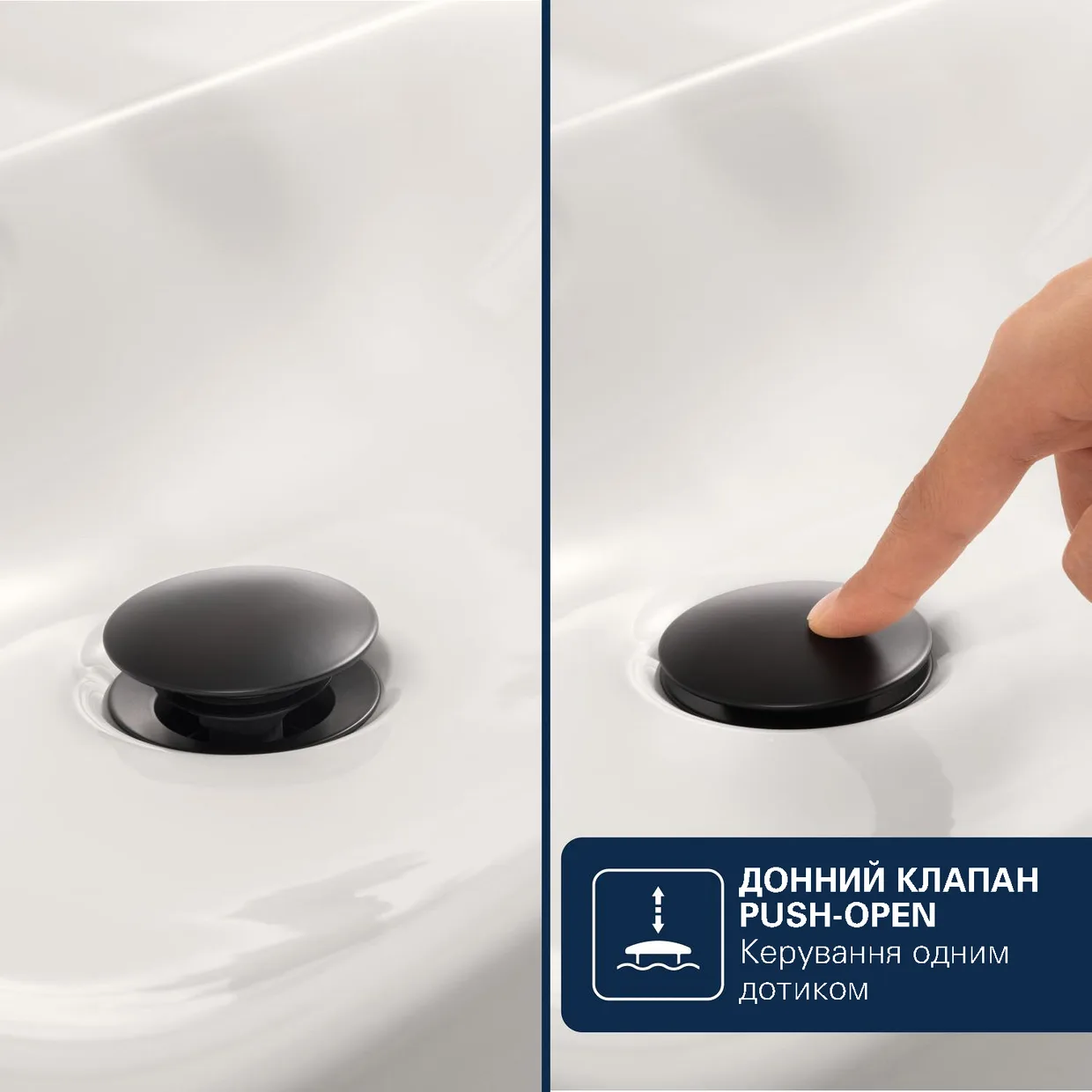 Смеситель для раковины GROHE QuickFix Dice S с донным клапаном, Matt Black (1018572430) — фото 10