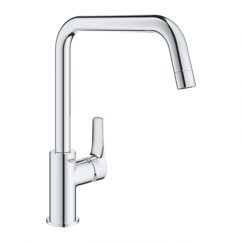 Смеситель для кухни GROHE Eurosmart с высоким U-образным изливом, хром (30567000) — фото 3