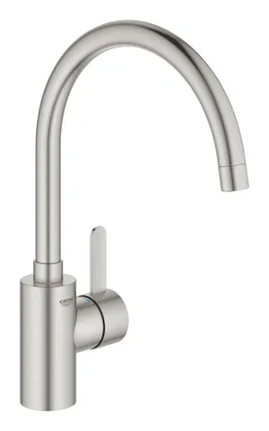 Смеситель для кухни GROHE Eurosmart Cosmopolitan с высоким C-образным изливом, Supersteel (32843DC2)