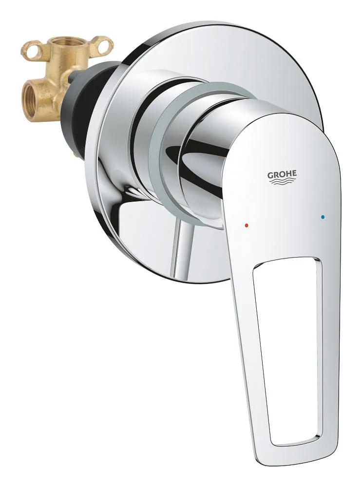 Смеситель для душа скрытого монтажа GROHE BauLoop, внешняя часть, хром (29042001)