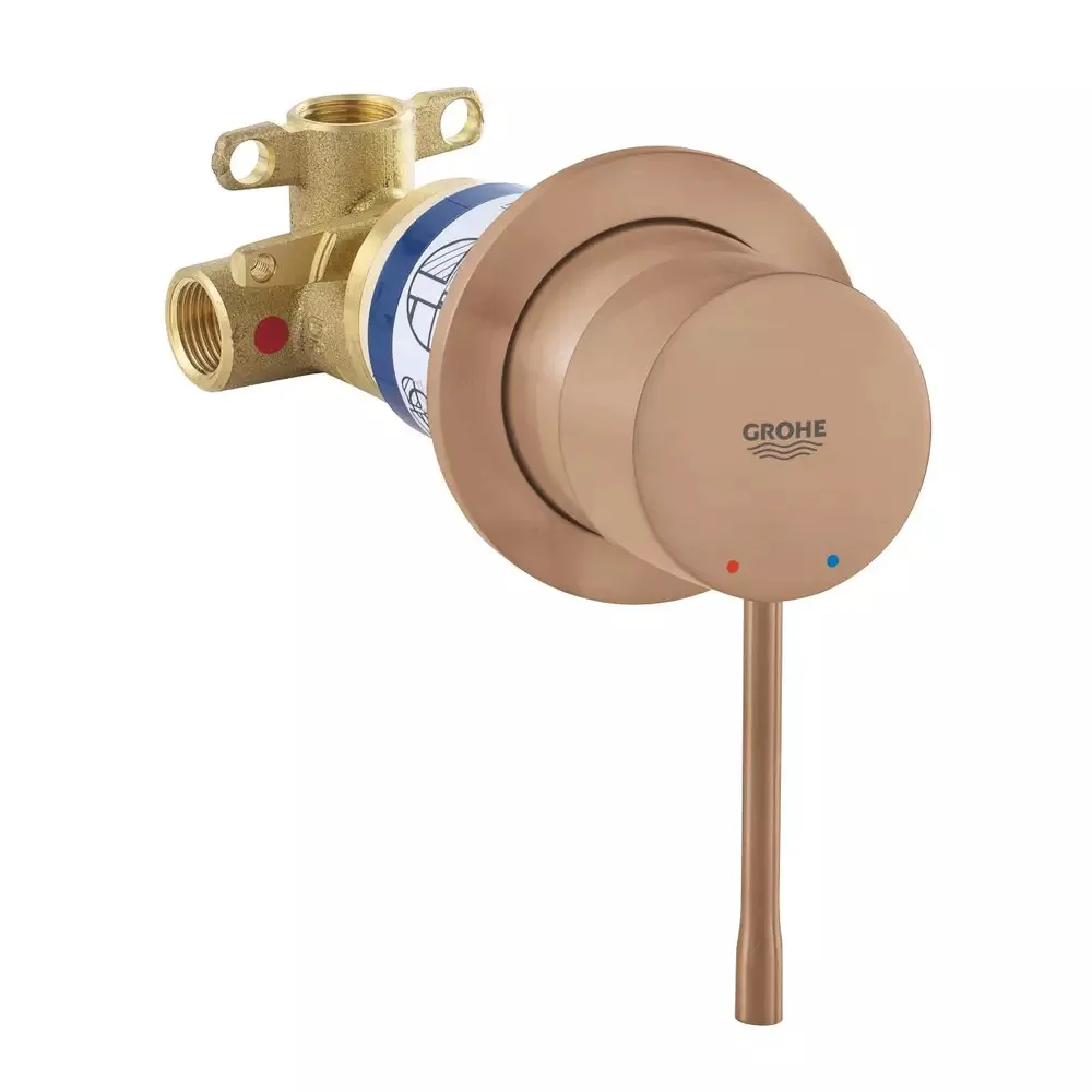 Смеситель для душа скрытого монтажа GROHE Essence, комплект, Warm Sunset Brushed (29197DL0) — фото 2