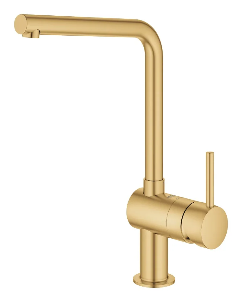 Смеситель для кухни GROHE Minta с высоким L-образным изливом, Cool Sunrise Brushed (31375GN0) — фото 2