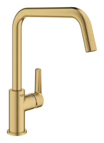 Смеситель для кухни GROHE QuickFix Start с высоким U-образным изливом, Cool Sunrise Brushed (30470GN0)