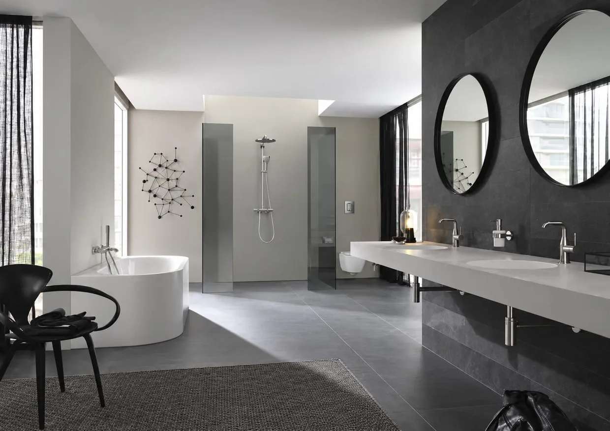 Смеситель для раковины GROHE Essence M с донным клапаном, Supersteel (24173DC1) — фото 6