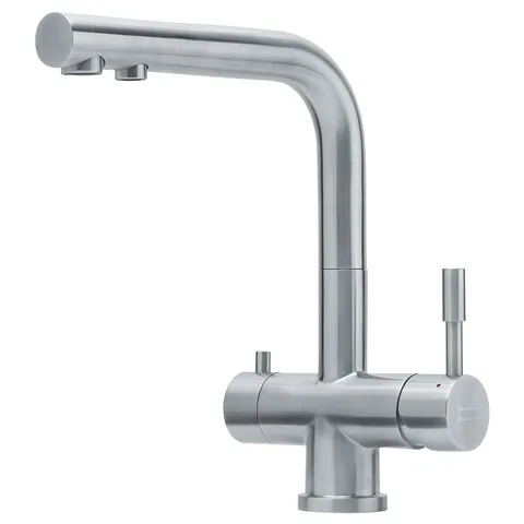 Смеситель для кухни Franke Atlas Clear Water с каналом для фильтрованной воды, нержавеющая сталь (120.0179.978)