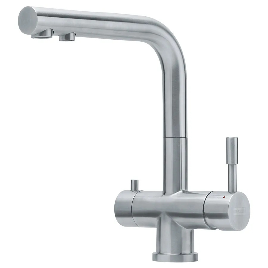 Смеситель для кухни Franke Atlas Clear Water с каналом для фильтрованной воды, нержавеющая сталь (120.0179.978)