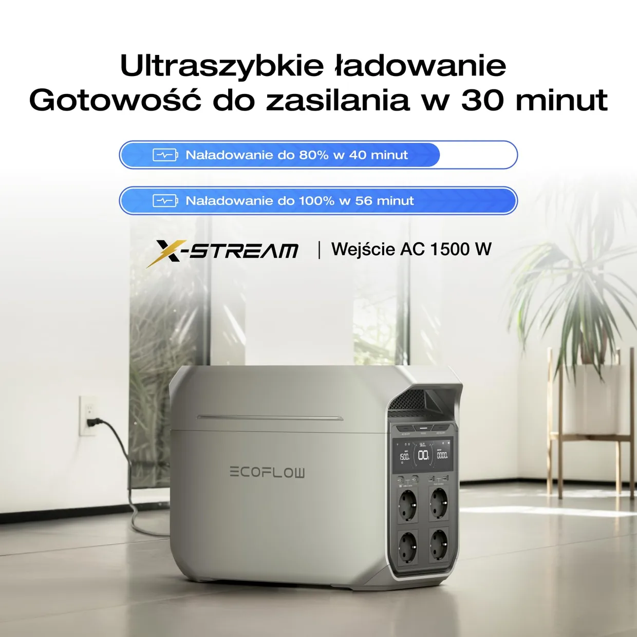 Зарядная станция EcoFlow DELTA 3 Plus 1024Wh 1800W (EFDELTA3PLUS) — фото 2