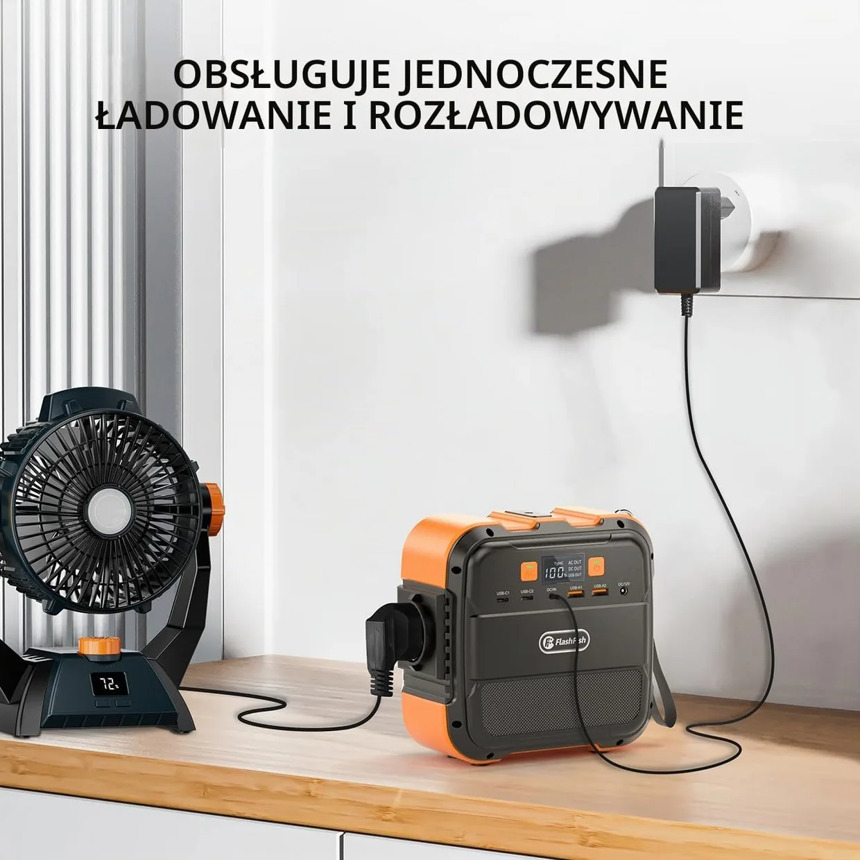 Портативная зарядная станция FlashFish A101 98Wh 120W (26400mAh) — фото 3