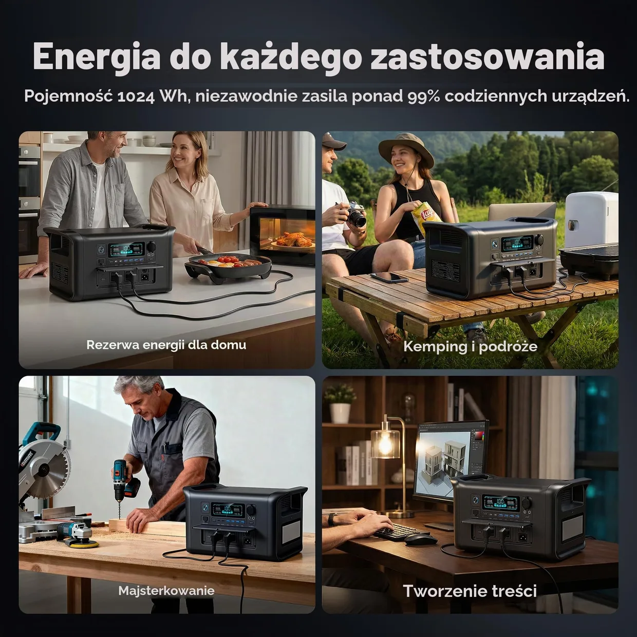 Зарядная станция CTOLITY AP1000 1024Wh 1800W