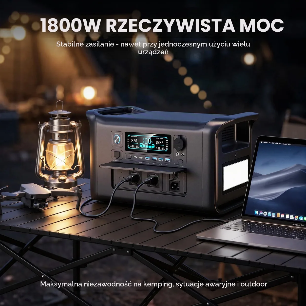 Зарядная станция CTOLITY AP1000 1024Wh 1800W — фото 4