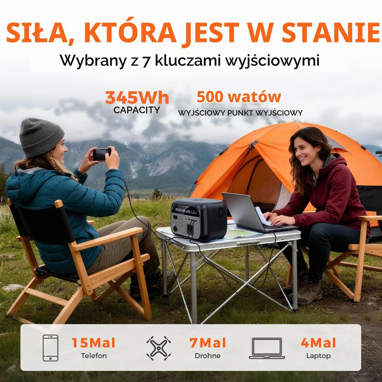 Зарядная станция CTOLITY AP400 345Wh 500W — фото 4