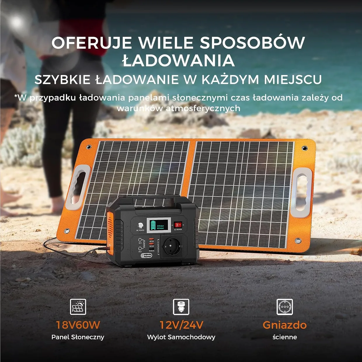 Портативная зарядная станция FlashFish E200 151Wh 200W (40800mAh) — фото 3