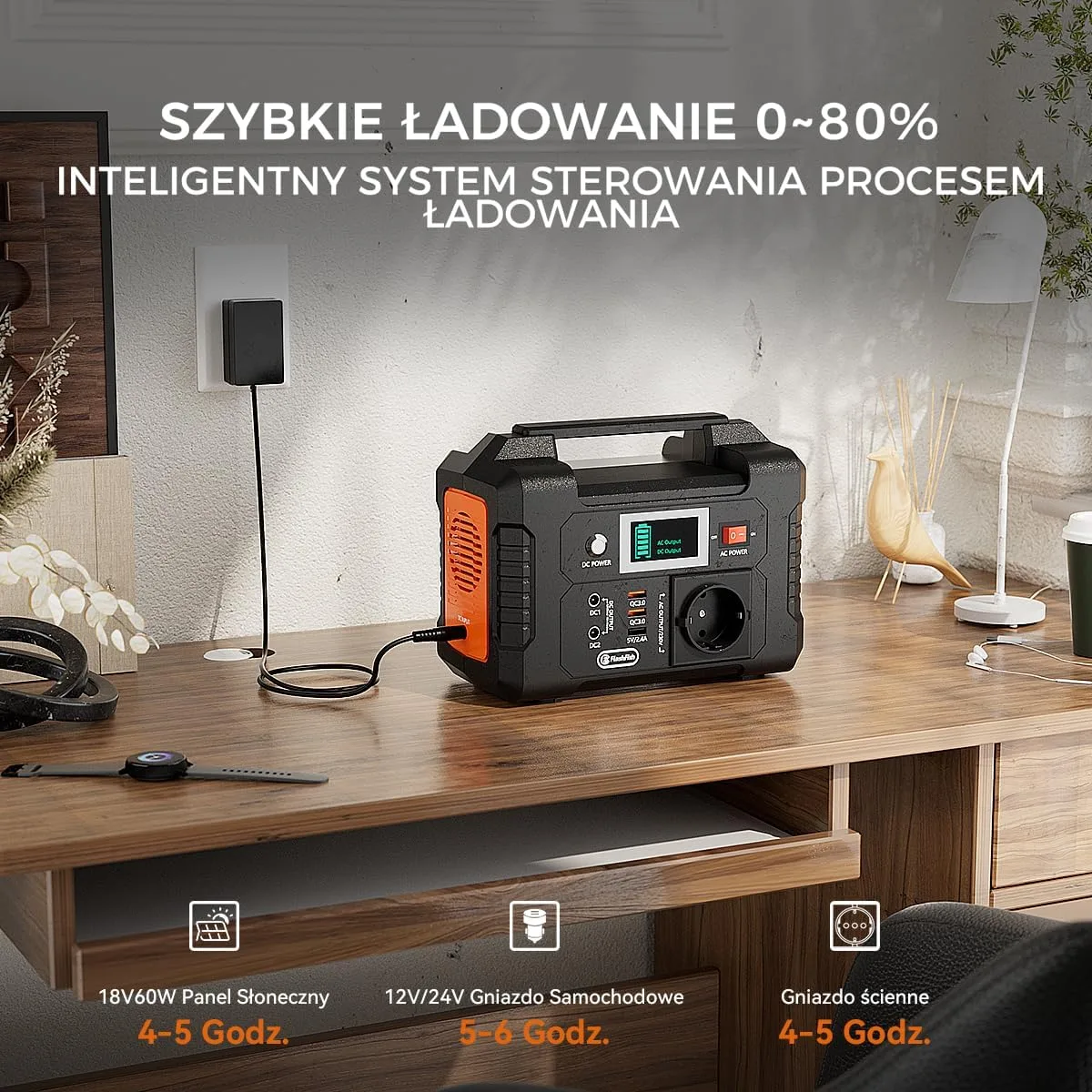 Портативная зарядная станция FlashFish E200 151Wh 200W (40800mAh) — фото 5