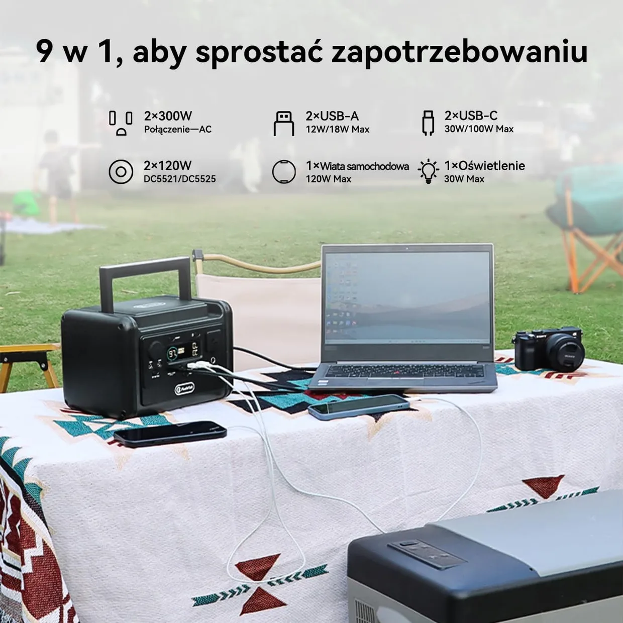 Портативная зарядная станция FlashFish TELLUS T300pro 230Wh 300W — фото 2