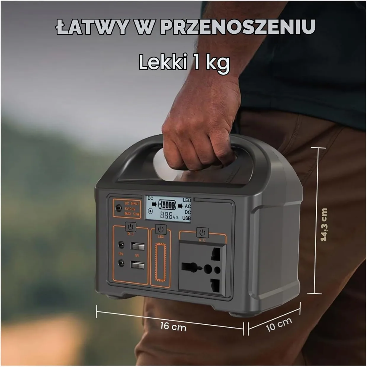 Портативная зарядная станция WAFOHSR LiFePO4 76.8Wh 100W UPS — фото 6