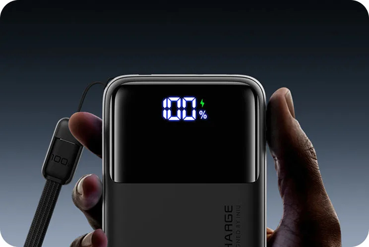 Power Bank INIU Leopard Power 25000mAh 100W Black (P63-P1) — фото 3