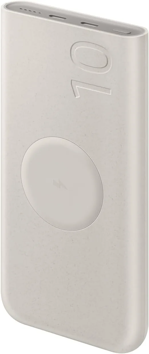 Power Bank Samsung 10000mAh 25W Wireless Beige (EB-U2510XUE) — фото 3