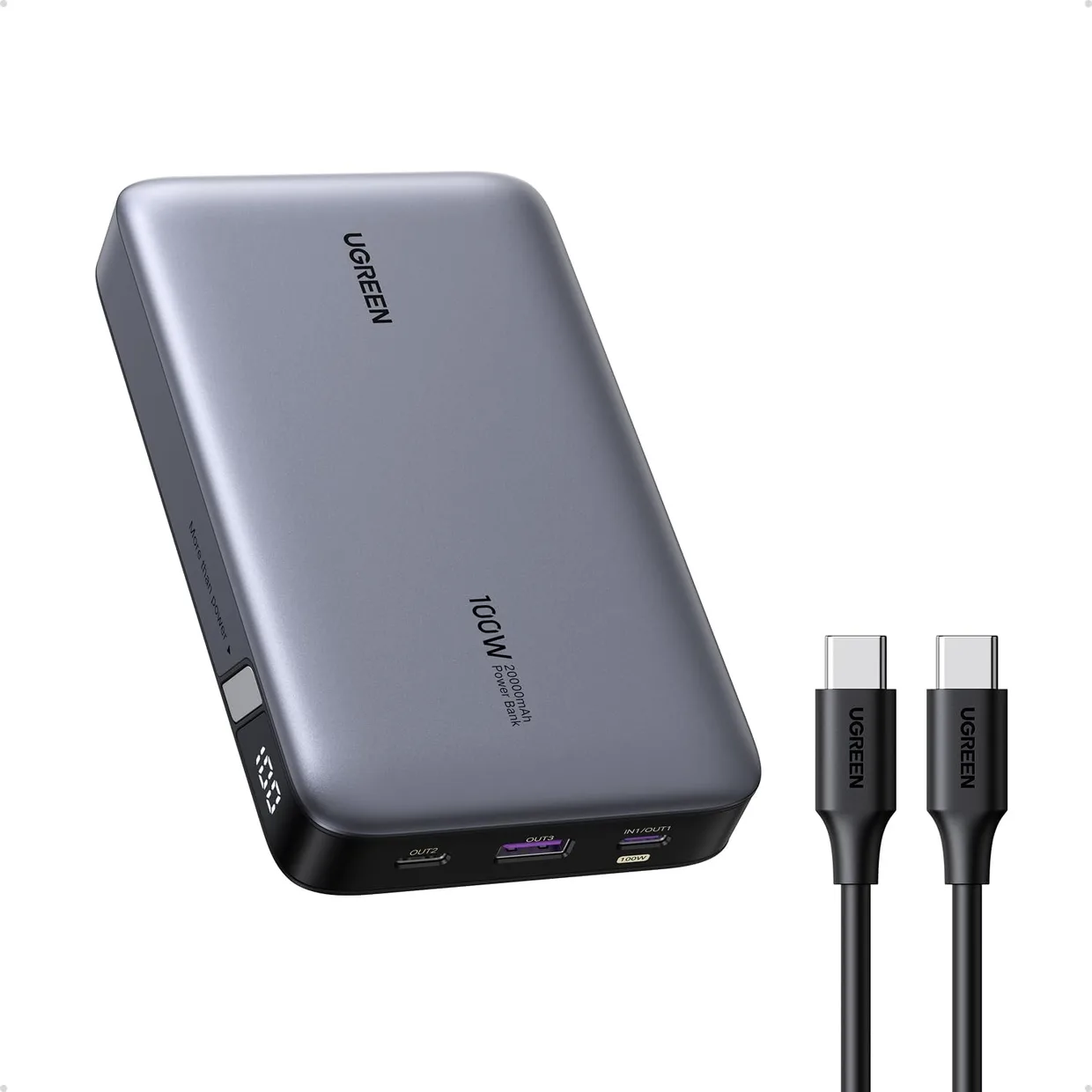 Power Bank UGREEN Nexode PB720 20000mAh 100W Gray (25188)