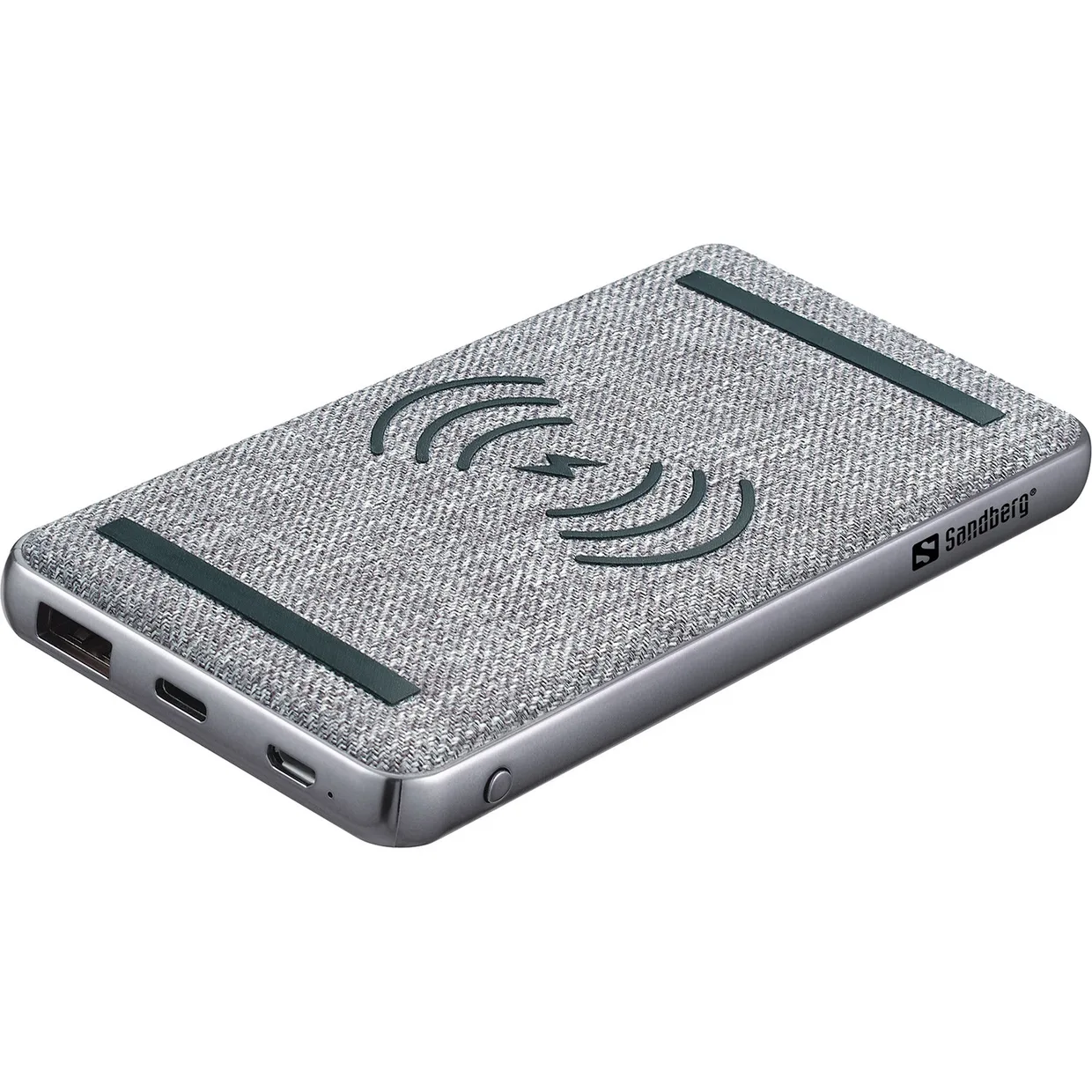 Power Bank Sandberg Wireless 10000 PD20W (420-61) Grey — фото 2