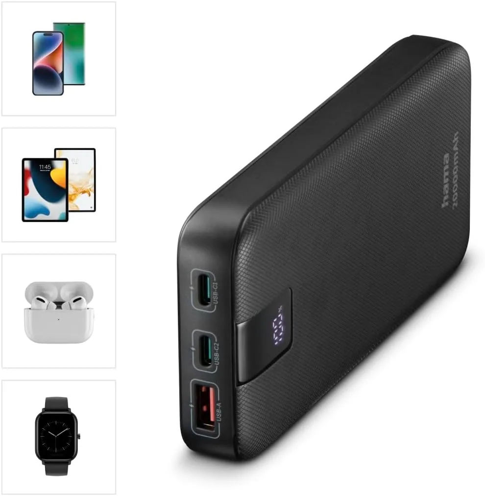 Power Bank Hama Power Pack 20 20000mAh 20W (00201719) Anthracite — фото 2