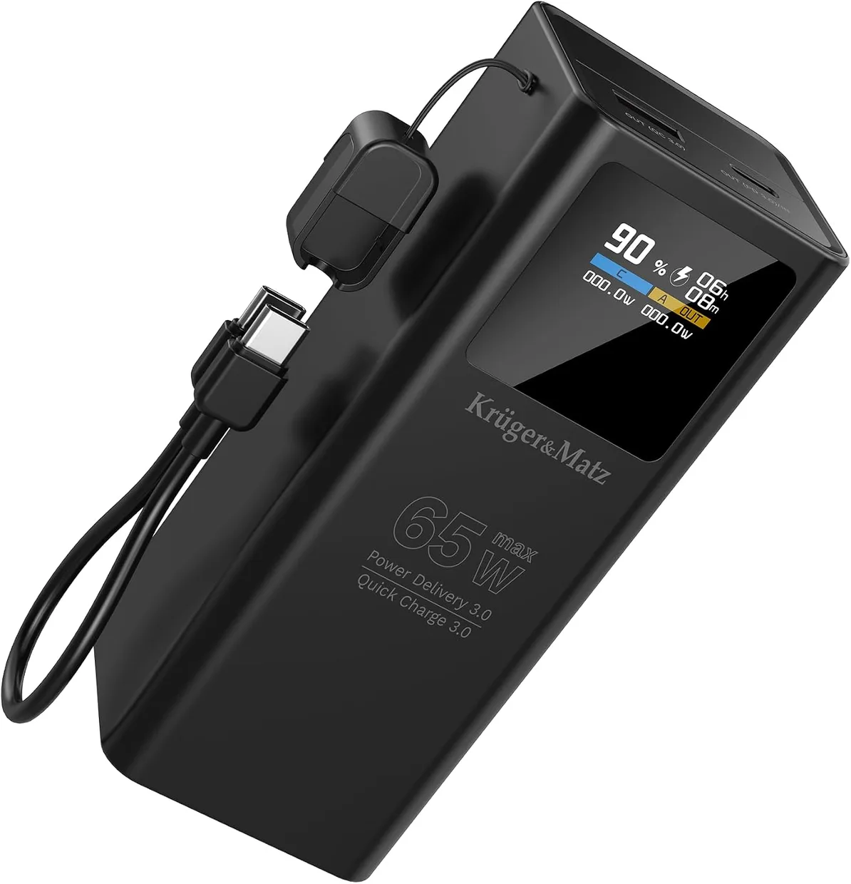 Power Bank Krüger&Matz KM0914 20000mAh 65W Black — фото 2