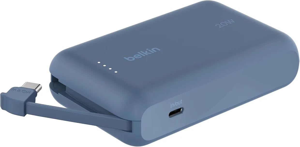 Power Bank Belkin BoostCharge 10000mAh 20W Built-in USB-C (BPB021HQBL) Blue