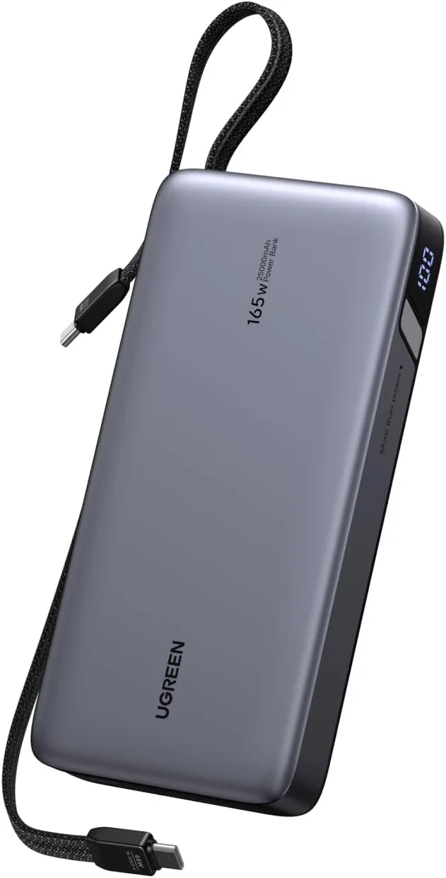 Power Bank UGREEN Nexode PB552 165W 25000mAh с 2 кабелями USB-C (55995) Gray