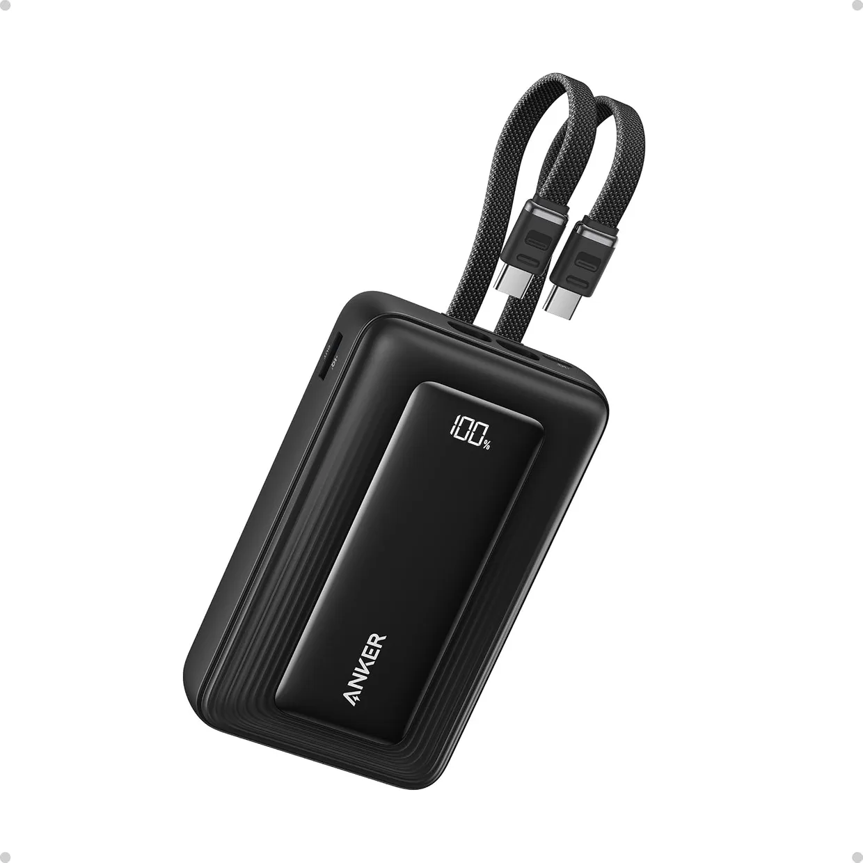 Power Bank Anker Zolo 20000mAh 45W с встроенным кабелем USB-C (A110MH12) Black