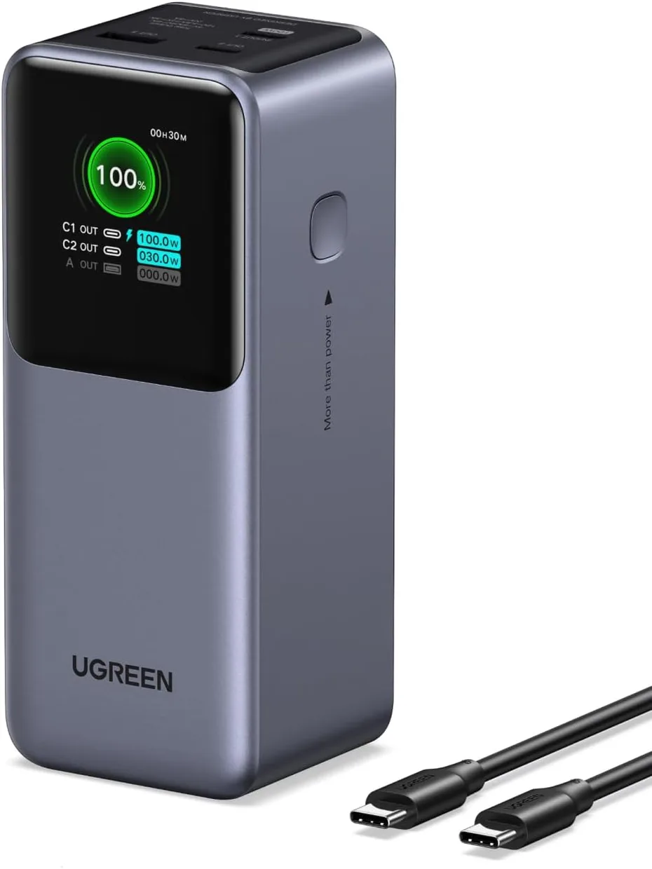 Power Bank UGREEN Nexode PB721 20000mAh 130W TFT Display (35524) Gray