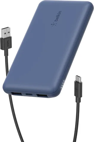 Power Bank Belkin BoostCharge 10000mAh 15W Dual USB-A + USB-C (BPB011BTBL) Blue