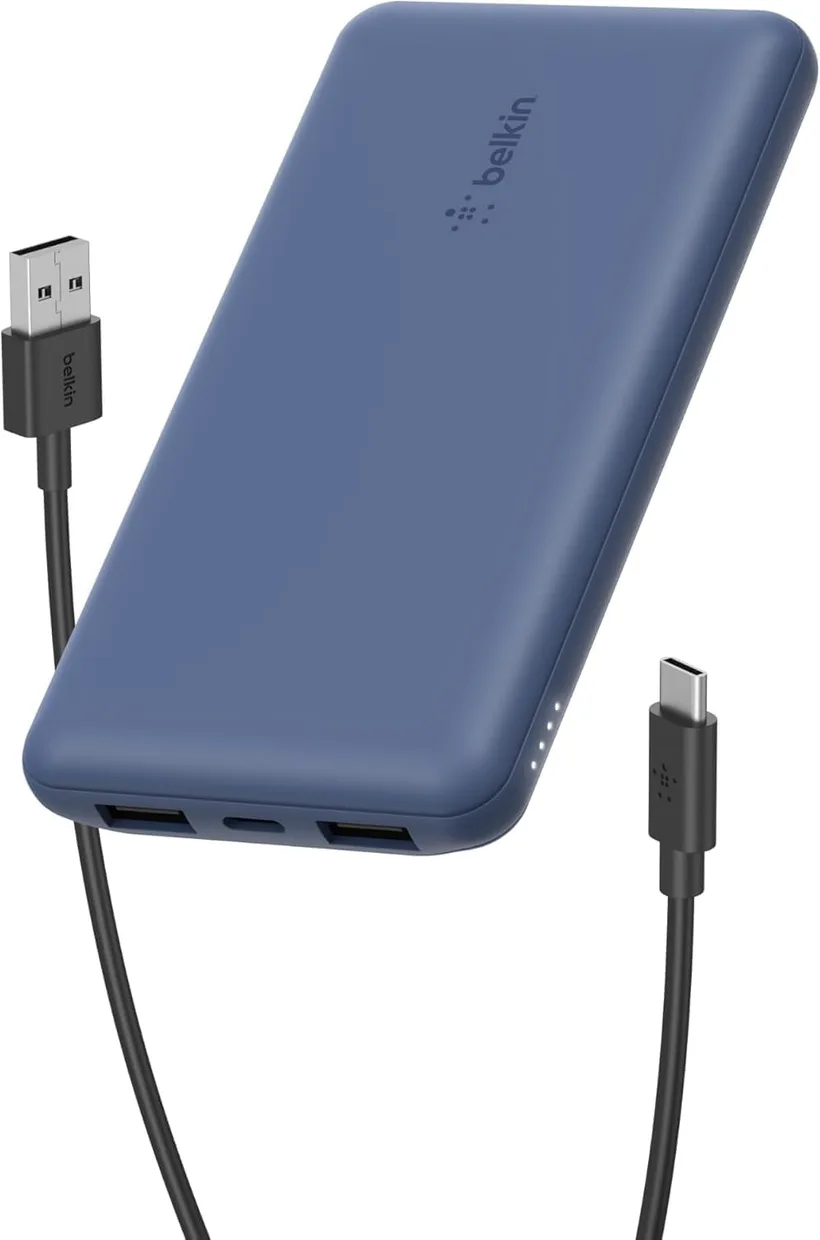 Power Bank Belkin BoostCharge 10000mAh 15W Dual USB-A + USB-C (BPB011BTBL) Blue