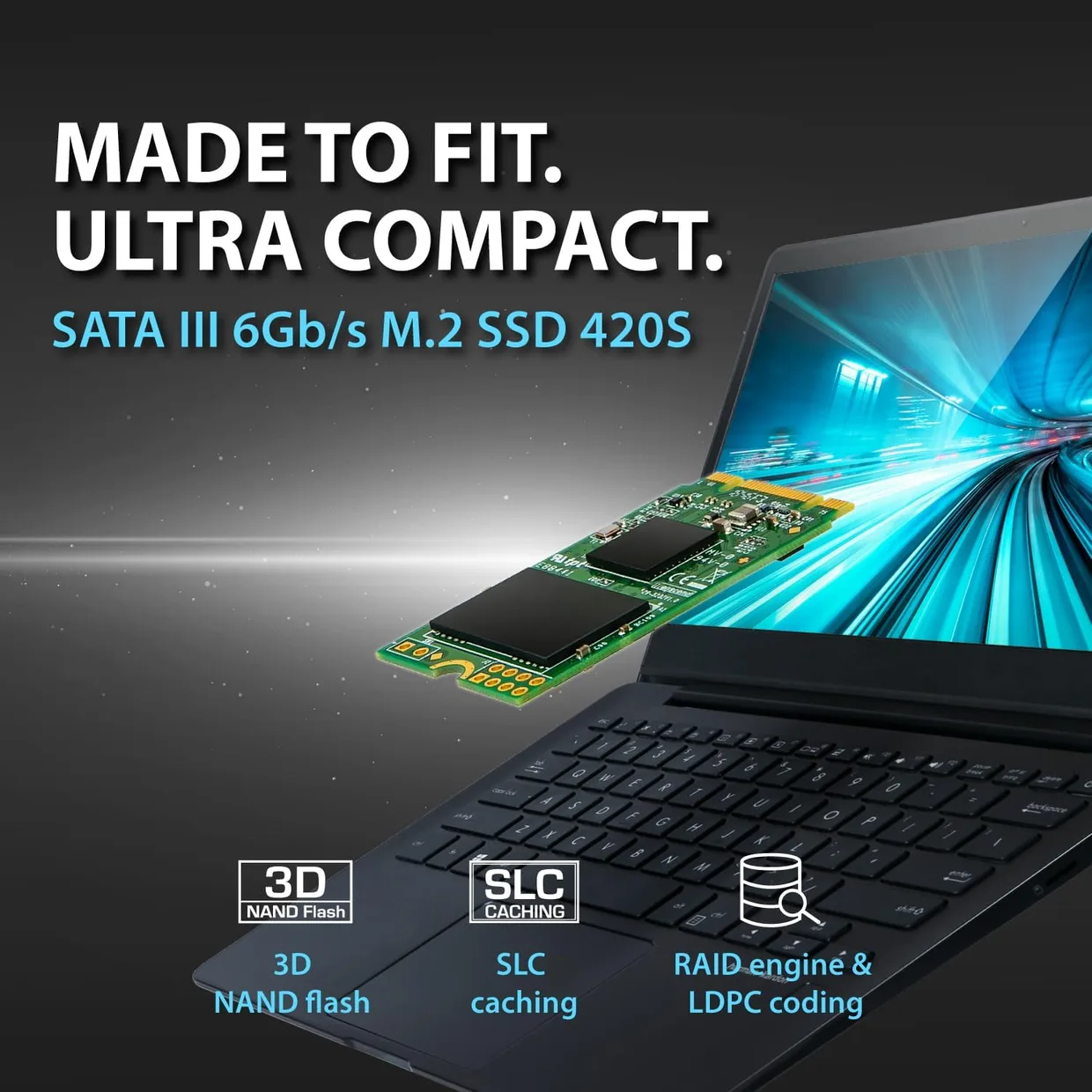 SSD диск Transcend MTS420S 240GB M.2 2242 SATA (TS240GMTS420S) — фото 3