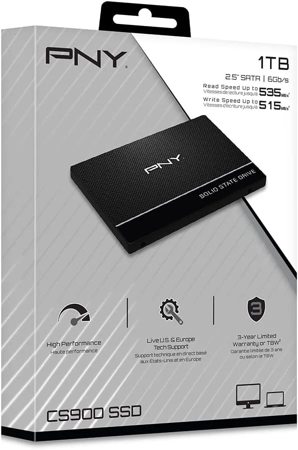 SSD диск PNY CS900 1TB 2.5" SATA III (SSD7CS900-1TB-RB) — фото 4