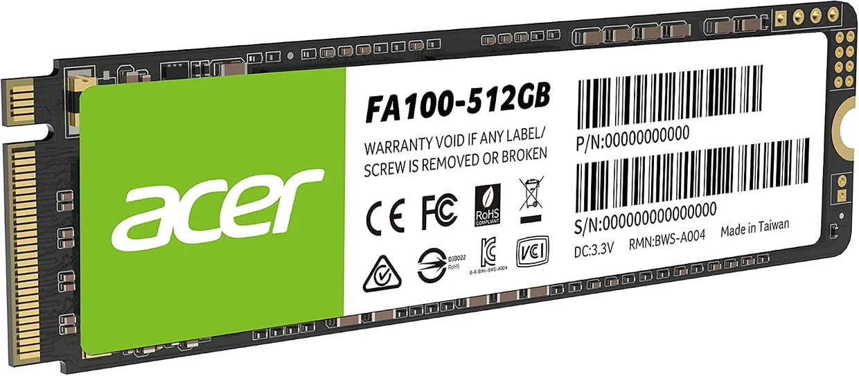 SSD диск Acer FA100 512GB M.2 NVMe (BL.9BWWA.119) — фото 2