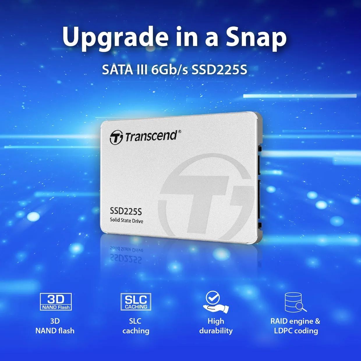 SSD диск Transcend SSD225S 2TB 2.5" SATA III (TS2TSSD225S) — фото 3